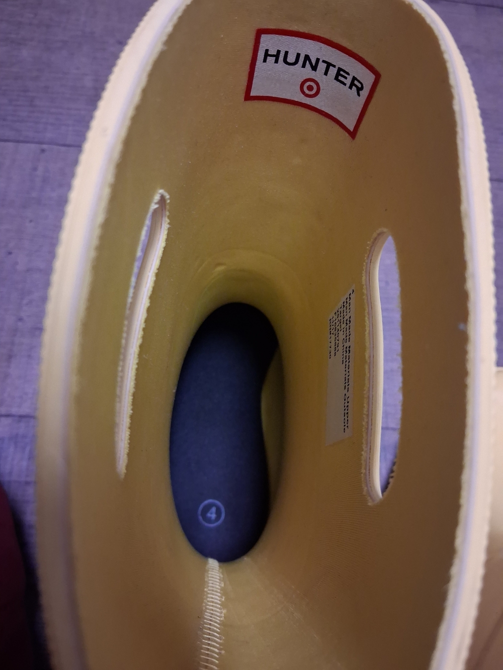 Hunter Youth Yellow Rain Boot (Kids) Sz 4